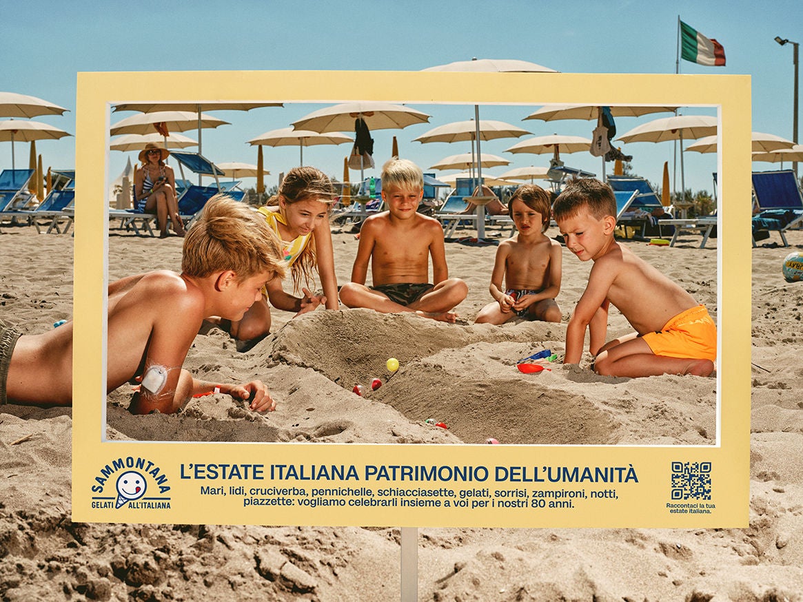 Estate taliana - Patrimonio dell'umanità biglie in spiaggia