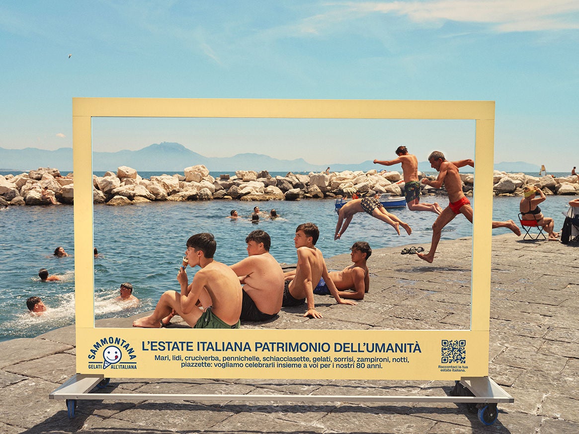 Estate taliana - Patrimonio dell'umanità ragazzi sul molo